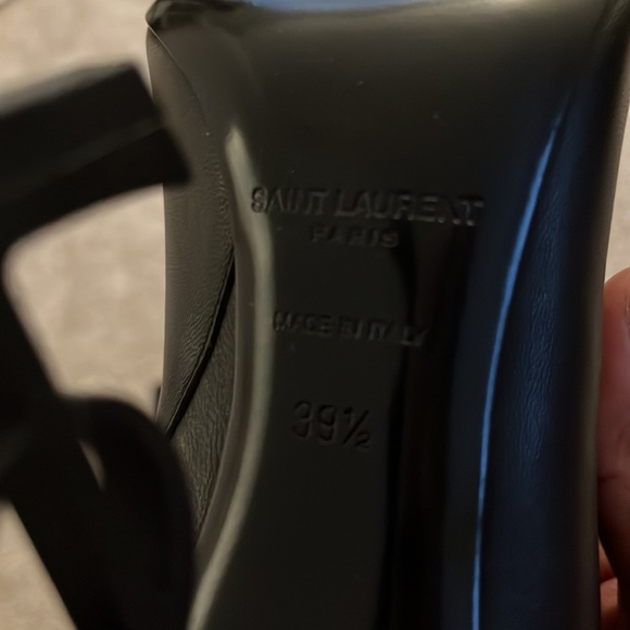 Saint Laurent Opyum YSL Logo pointed toe high heel booties - Picture 2 of 10